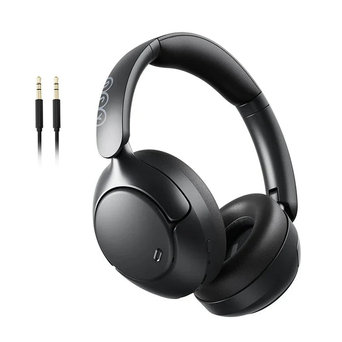 Black wireless over-ear headphones