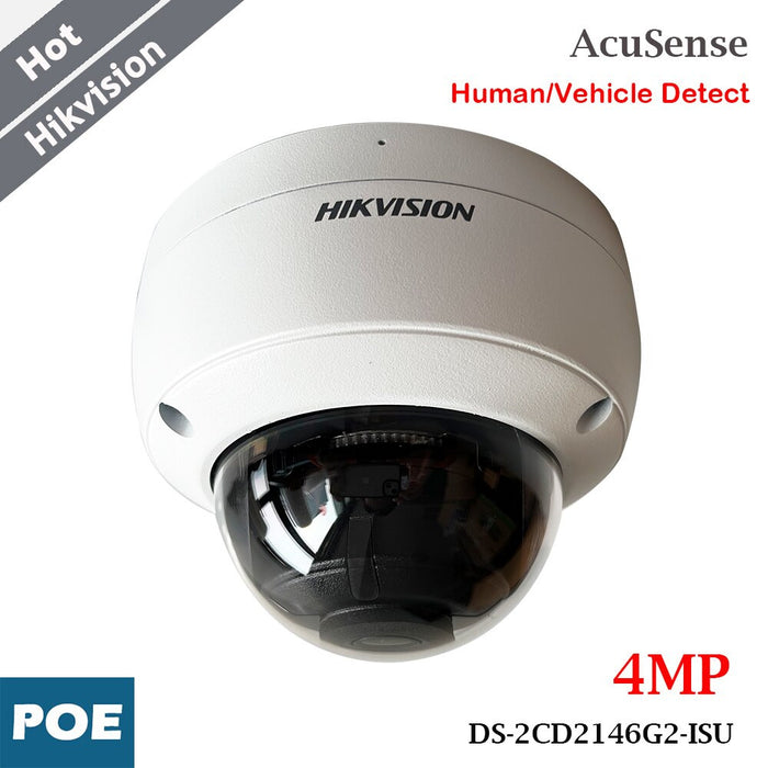 Hikvision AcuSense sikkerhedskamera på 4 MP med registrering af personer og køretøjer