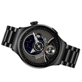 Sort sports-smartwatch til mænd med stor skærm