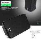 Pair of black 100 W 5-inch bookshelf speakers