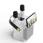 High-power Bluetooth karaoke speaker with two microphones