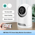 Mini-Wi-Fi-kamera med nattesyn og babyalarmfunktion