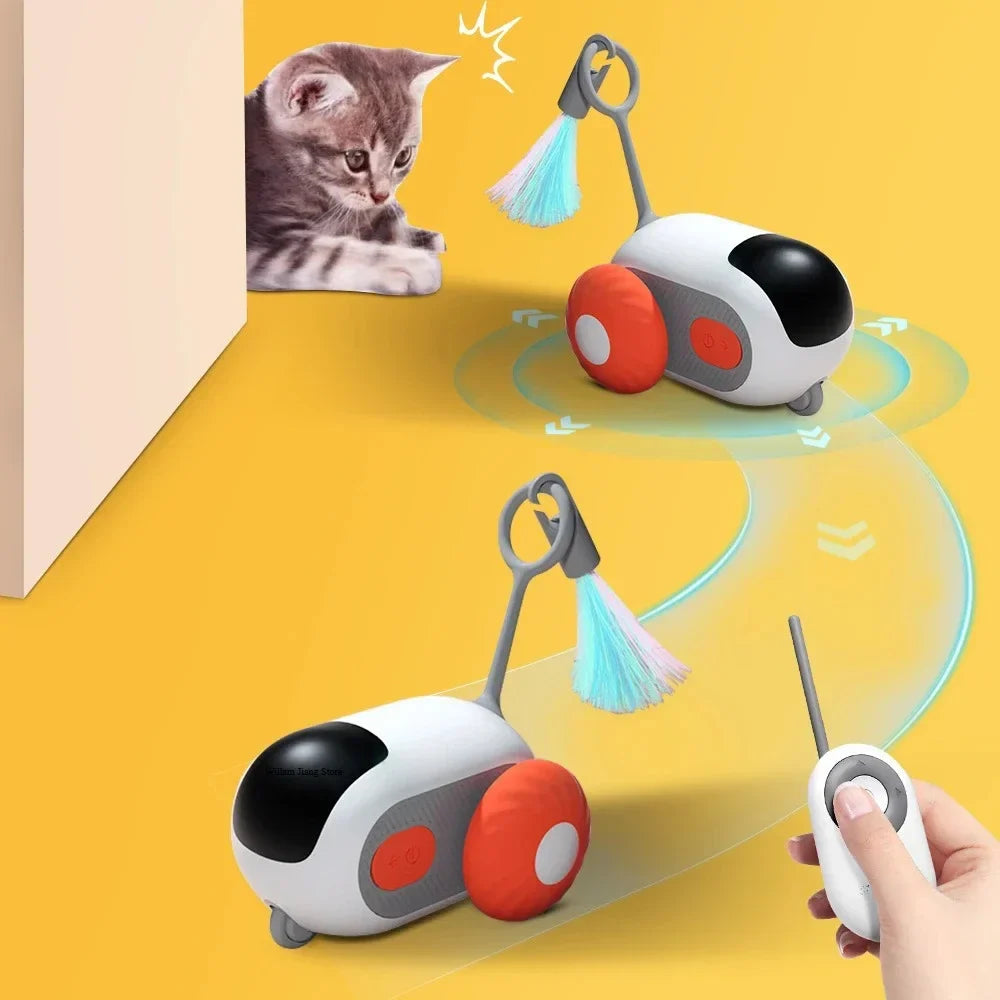 Voiture-jouet interactive intelligente pour chats
