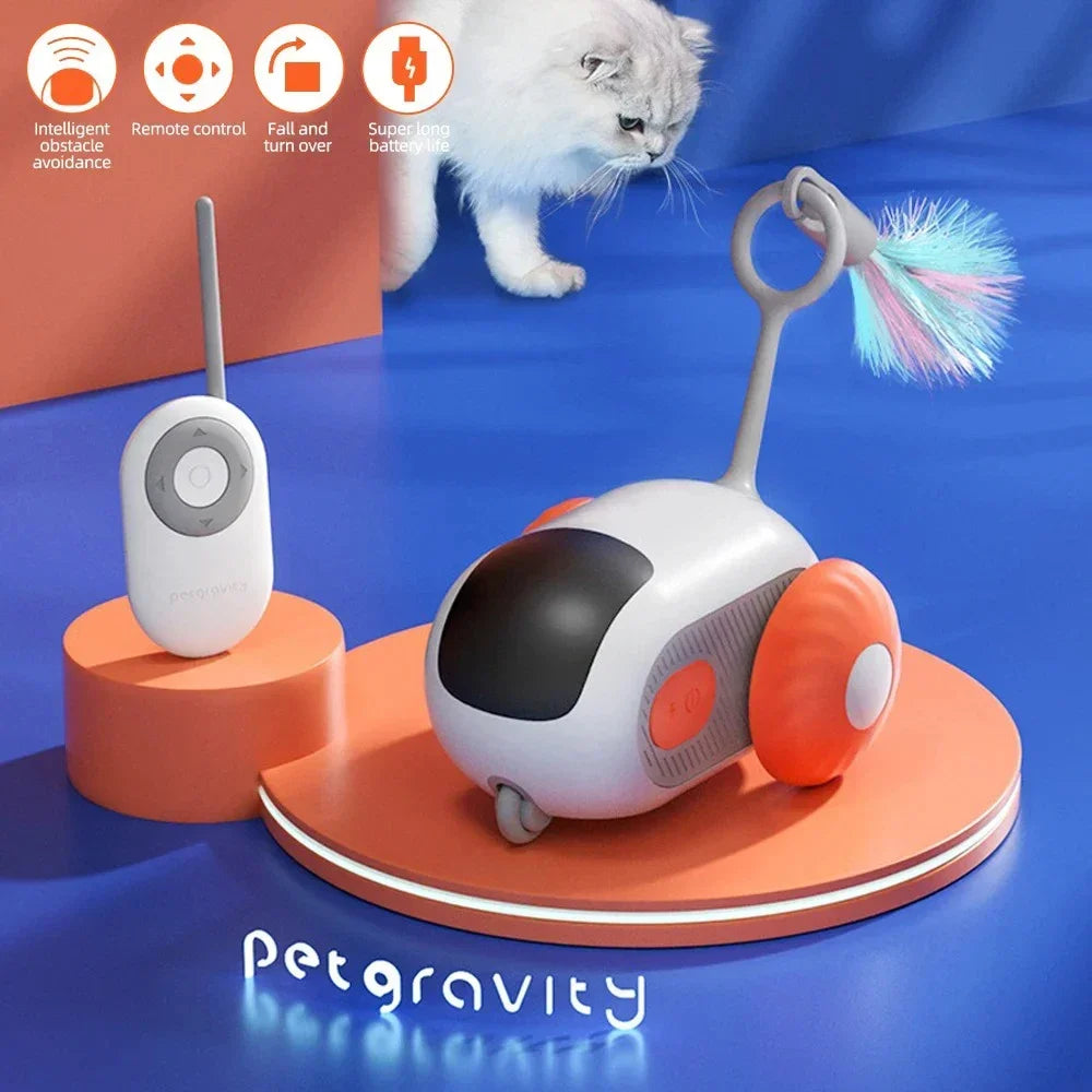 Voiture-jouet interactive intelligente pour chats