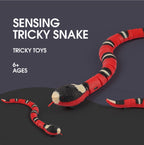 Smart sensor snake toy for cats