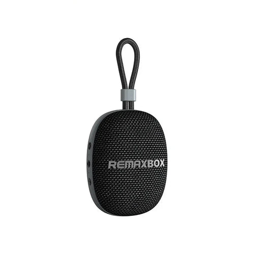Black water-resistant portable outdoor Bluetooth speaker