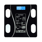 Black smart Bluetooth body fat scale