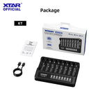 XTAR MX8 smart batterioplader