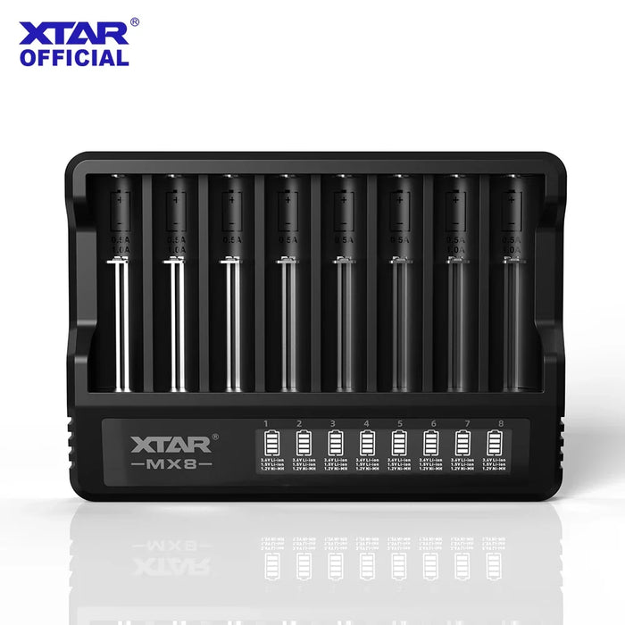 XTAR MX8 smart batterioplader