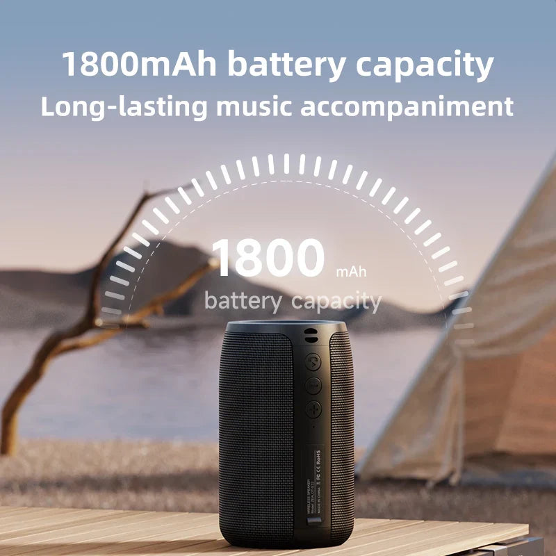 Black mini portable Bluetooth speaker