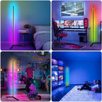 Smart RGB-gulvlampe til hjørner