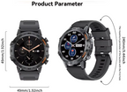 Montre connectée Bluetooth pour homme, noire
