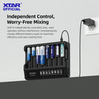 XTAR MX8 smart batterioplader