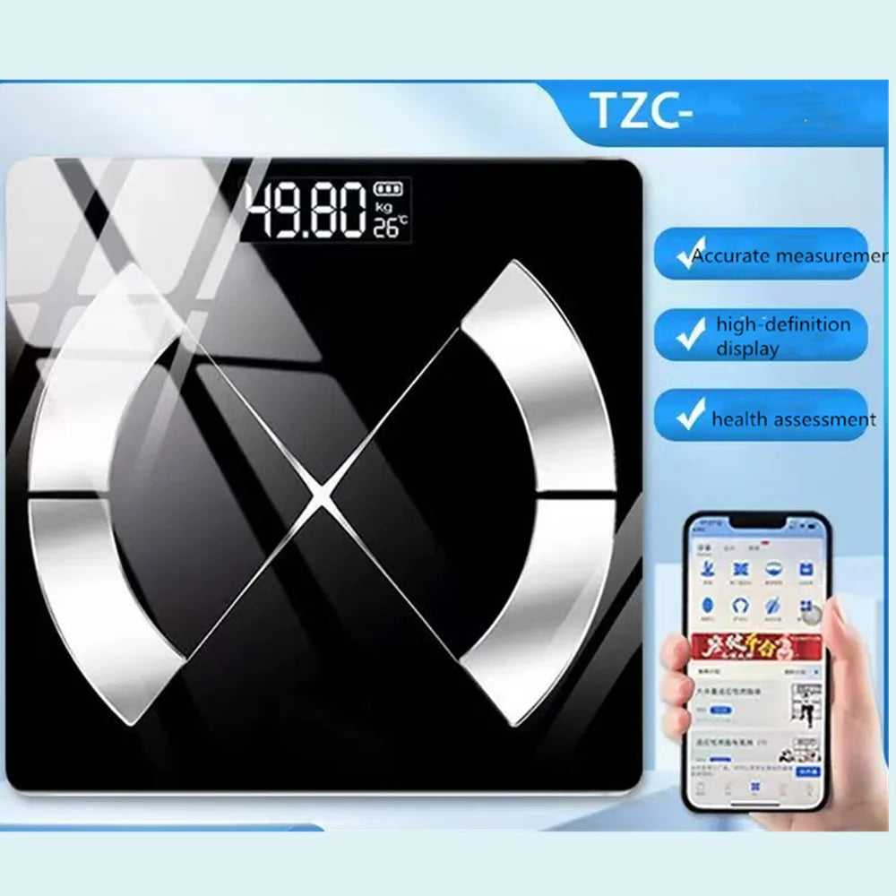 Bluetooth Smart Body Fat Scale Black-4