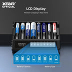 XTAR MX8 smart batterioplader