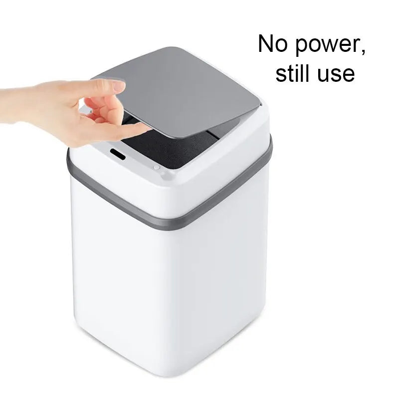 Poubelle de cuisine intelligente à ouverture tactile, 13 litres