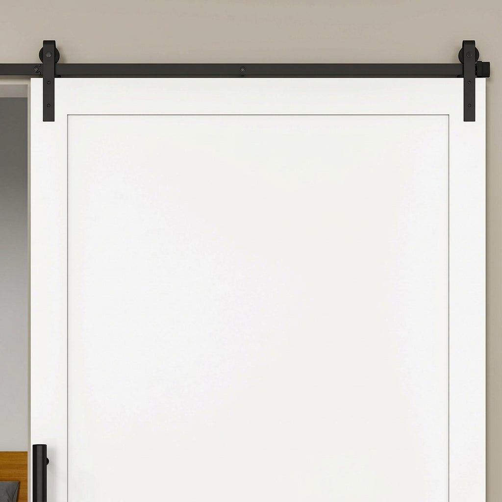 200 cm carbon steel sliding barn door rail