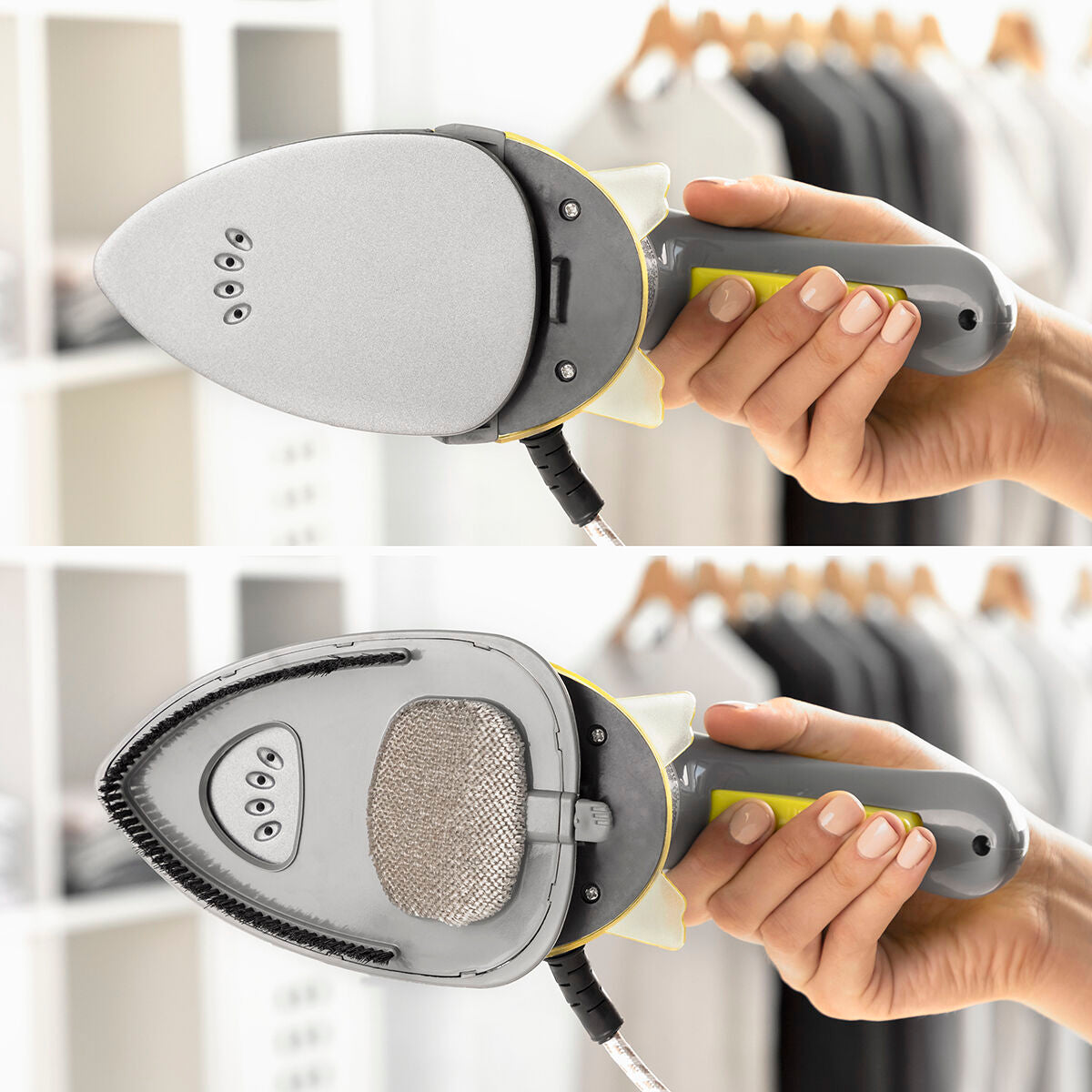 Velyron InnovaGoods 2-i-1 minidampstrygejern 800 W