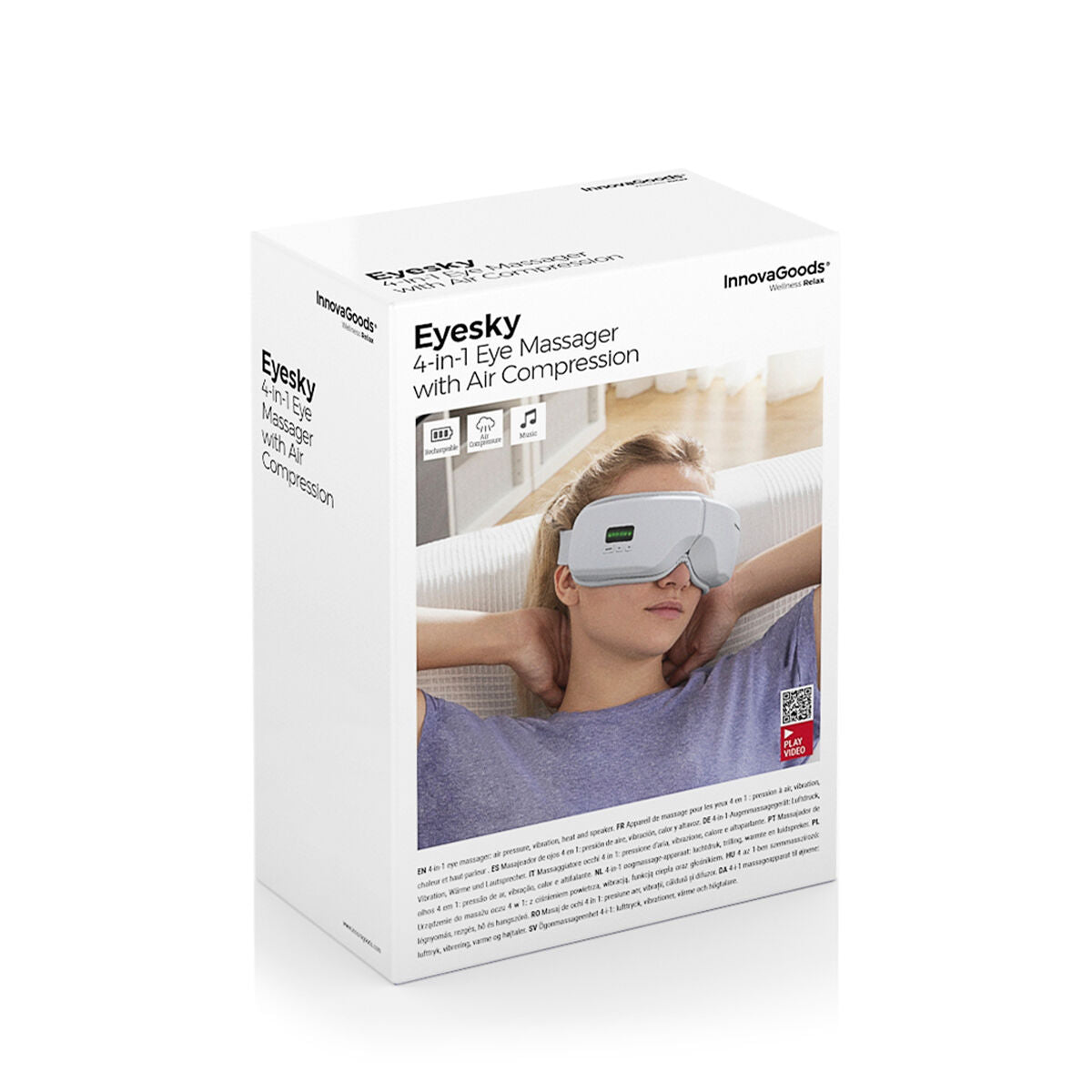 Masseur oculaire 4 en 1 à compression d’air Eyesky InnovaGoods