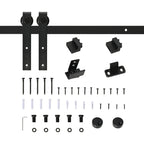 200 cm carbon steel sliding barn door rail