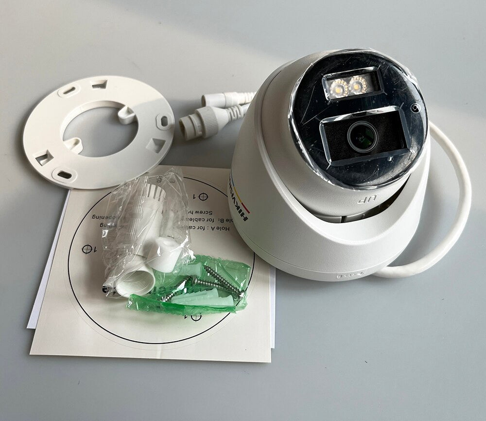 Hikvision ColorVu DS-2CD1347G2-LUF kamera på 4 MP, MD 2.0-registrering, PoE, H.265+