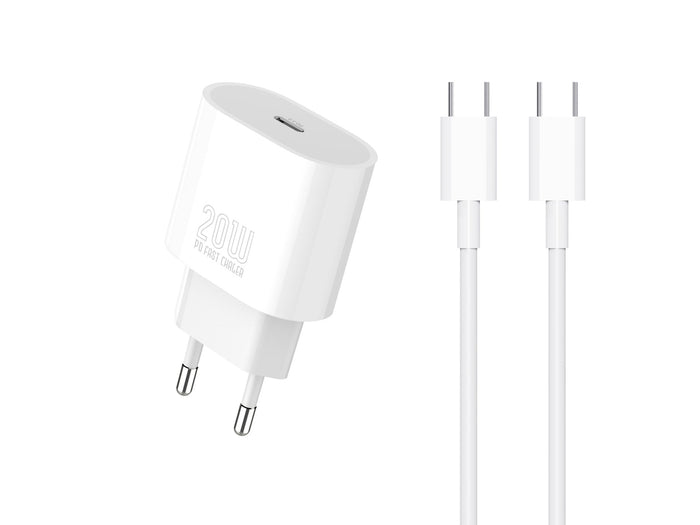 Techancy TA2824 PD 3.0 USB-C-oplader på 20 W med USB-C-kabel