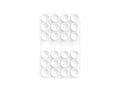 Support Techancy TZ6303 en silicone à ventouses pour téléphone et tablette, blanc