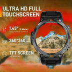 Smartwatch with touchscreen and torch