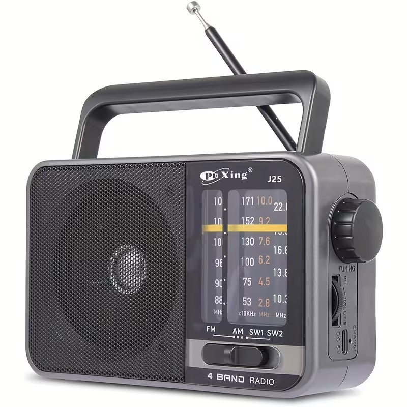 AM/FM-transistorradio med USB-opladning