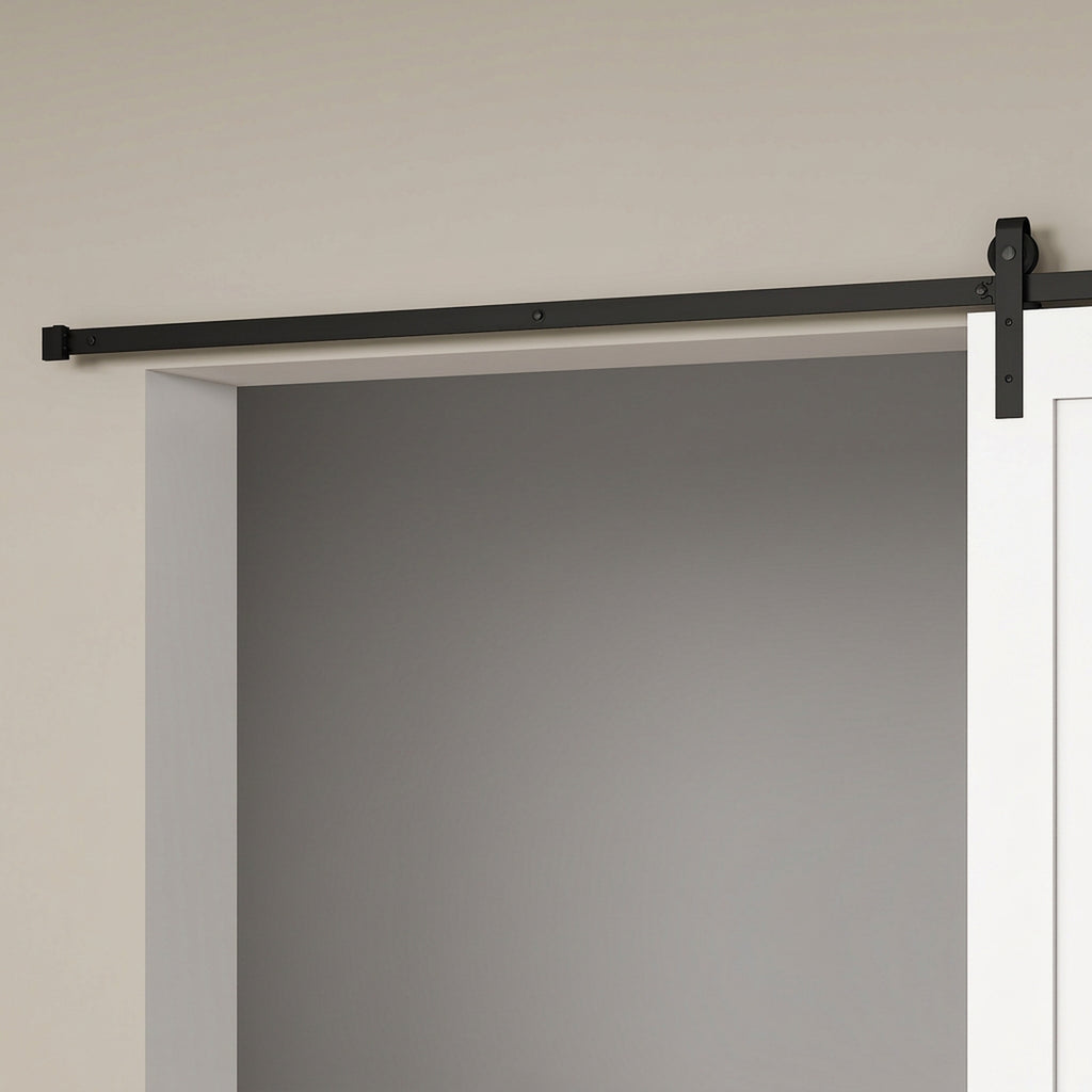 200 cm carbon steel sliding barn door rail