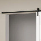 200 cm carbon steel sliding barn door rail