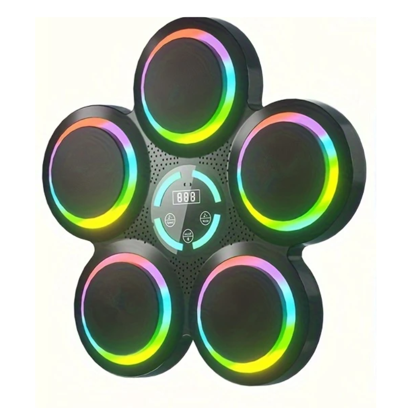 Smart music boxing target with gloves